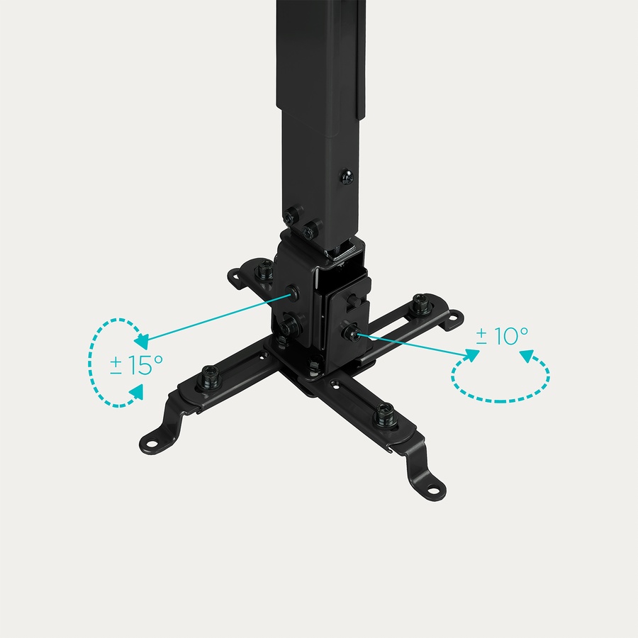 Soporte de techo para proyector TooQ PJ2012T-B inclinable y ajustable - Imagen 4