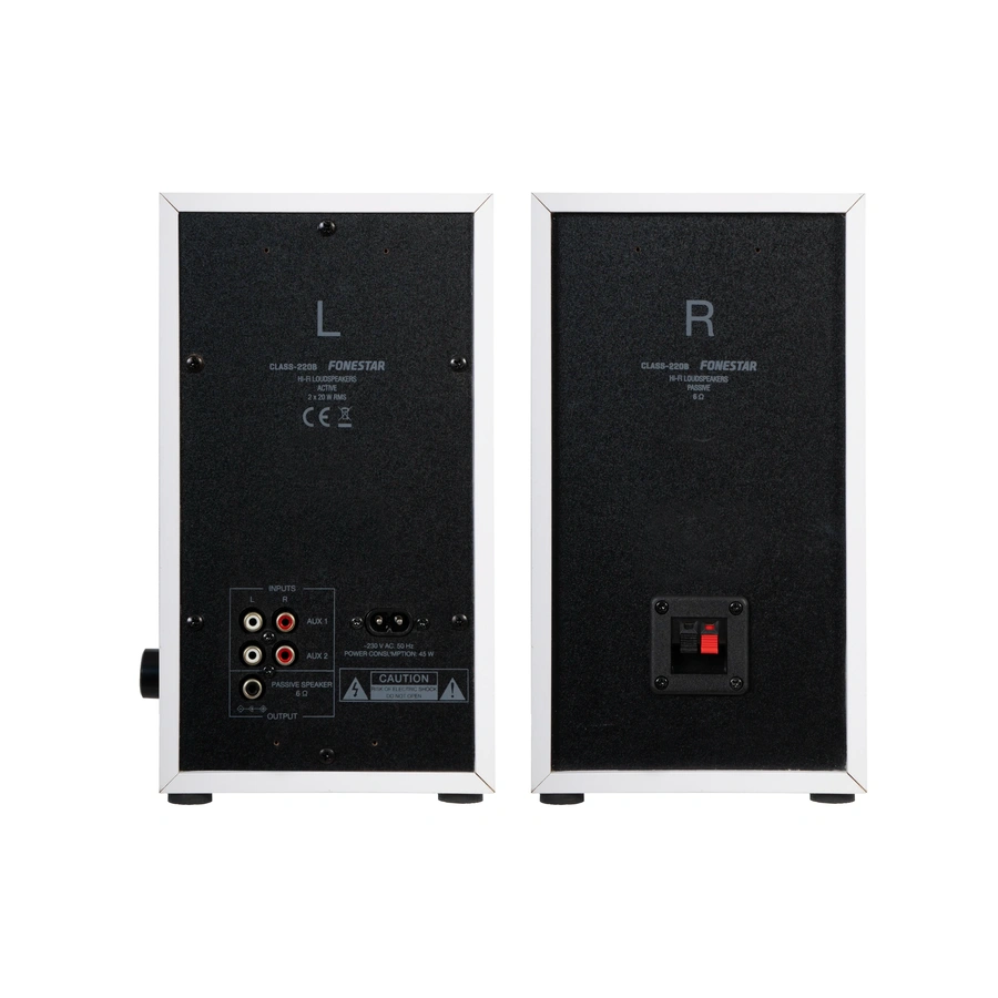 Pareja de Altavoces Hi-Fi Fonestar CLASS-220B potencia 20 + 20 W RMS con amplificador - Imagen 4