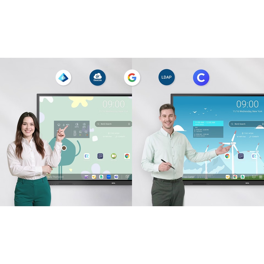 Benq RE6505A, 65″ 4K Panel Interactivo Android 16 Google EDLA. RAM 8GB / 128GB , Essential Series - Imagen 3