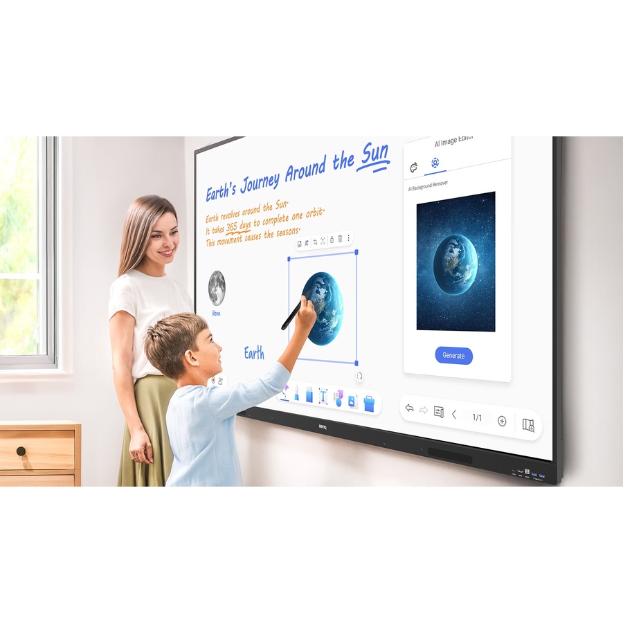 Benq RE6505A, 65″ 4K Panel Interactivo Android 16 Google EDLA. RAM 8GB / 128GB , Essential Series - Imagen 4